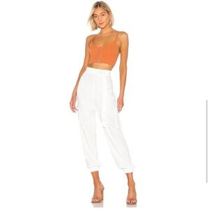 Superdown Rachel Cargo Pant White Women's Size XS